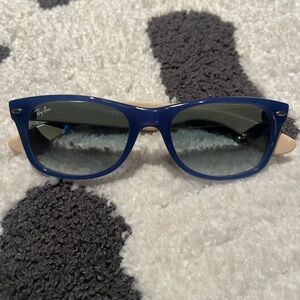 Rayban Blue and Cream Wayfarer